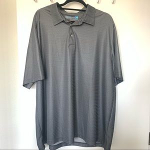 NWOT Roundtree & Yorke Grey & Black Golf Polo 2XB